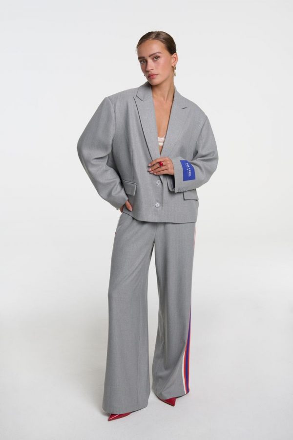 ALIX Coated Herringbone Pants