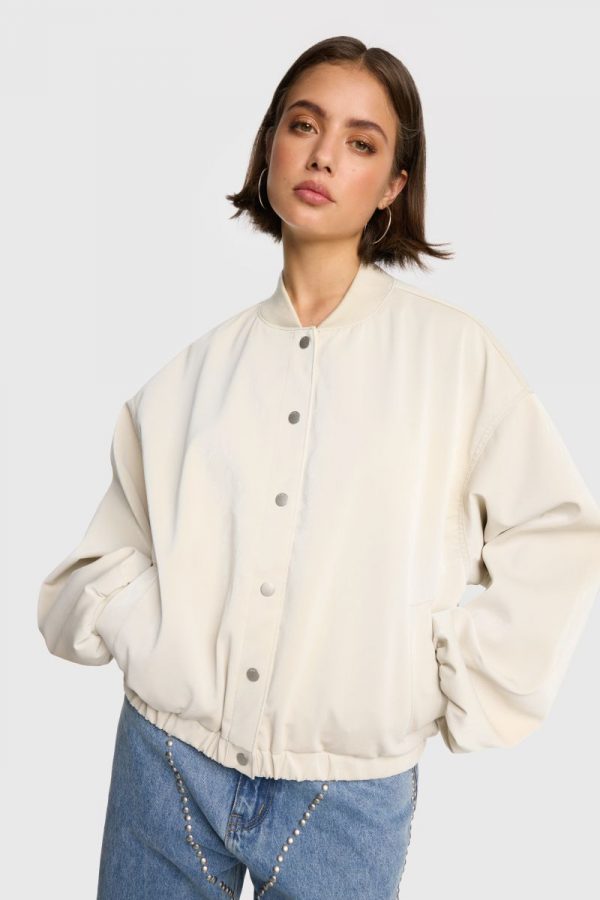 ALIX Velvet Leather Bomber – Bild 2