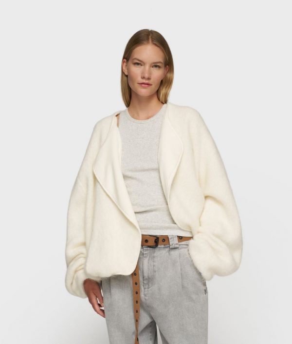 10DAYS Puffy Hairy Knit Bomber