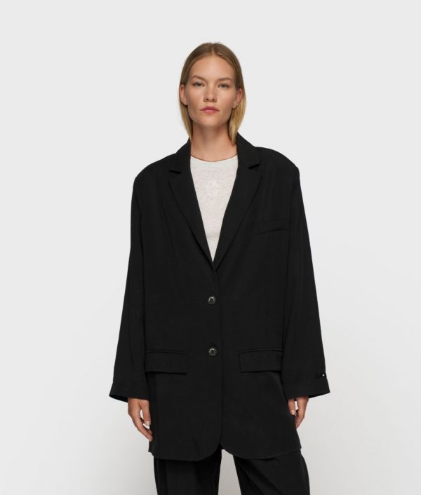 10DAYS Long Flowy Blazer Lyocell