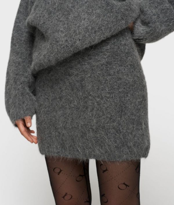 10DAYS Mini Hairy Knit Skirt – Bild 4