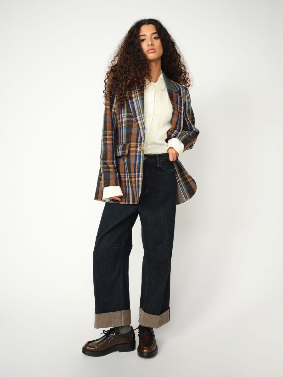 HEYANNO Bold Check Blazer – Bild 3