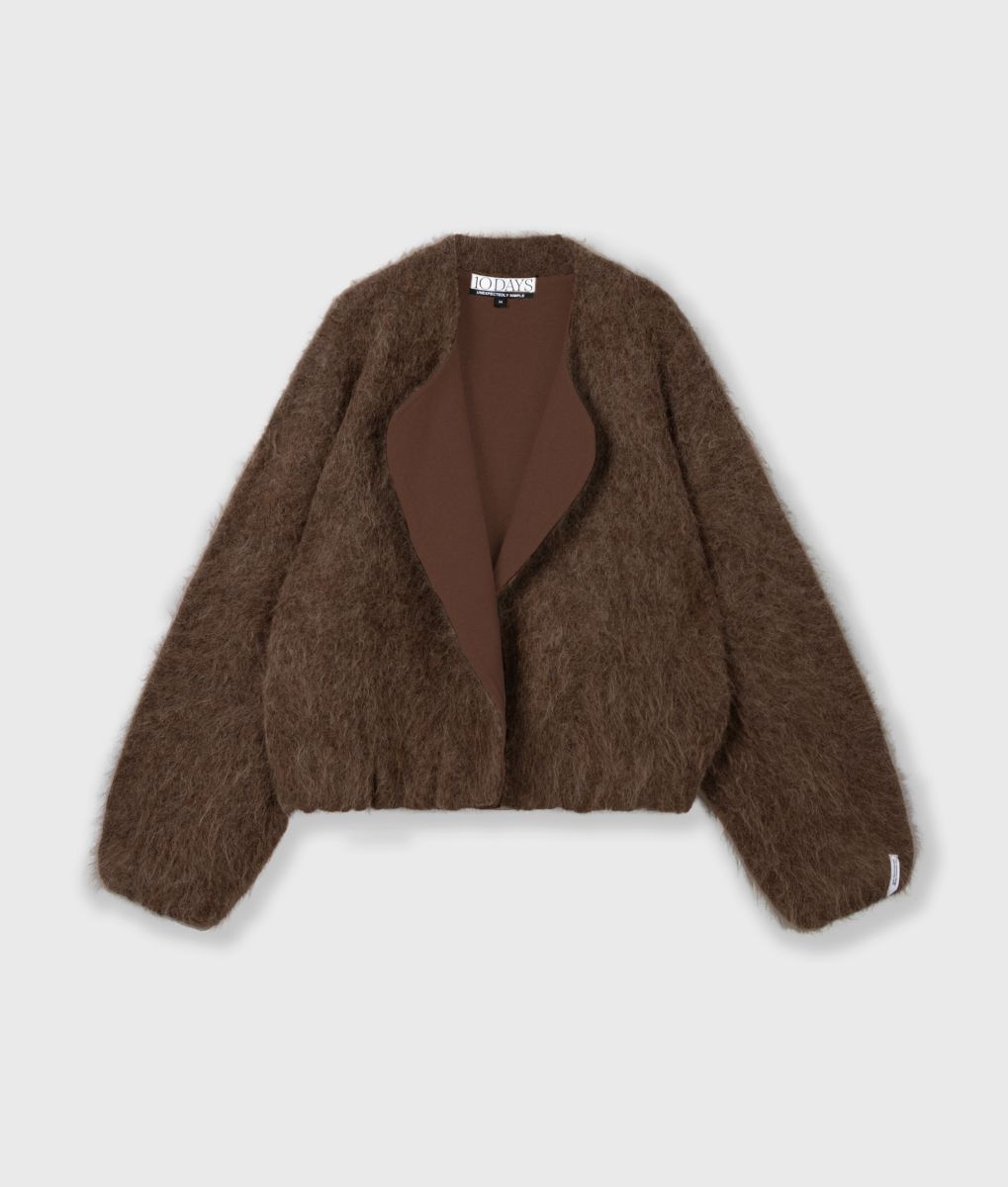 10DAYS Puffy Hairy Knit Bomber – Bild 7