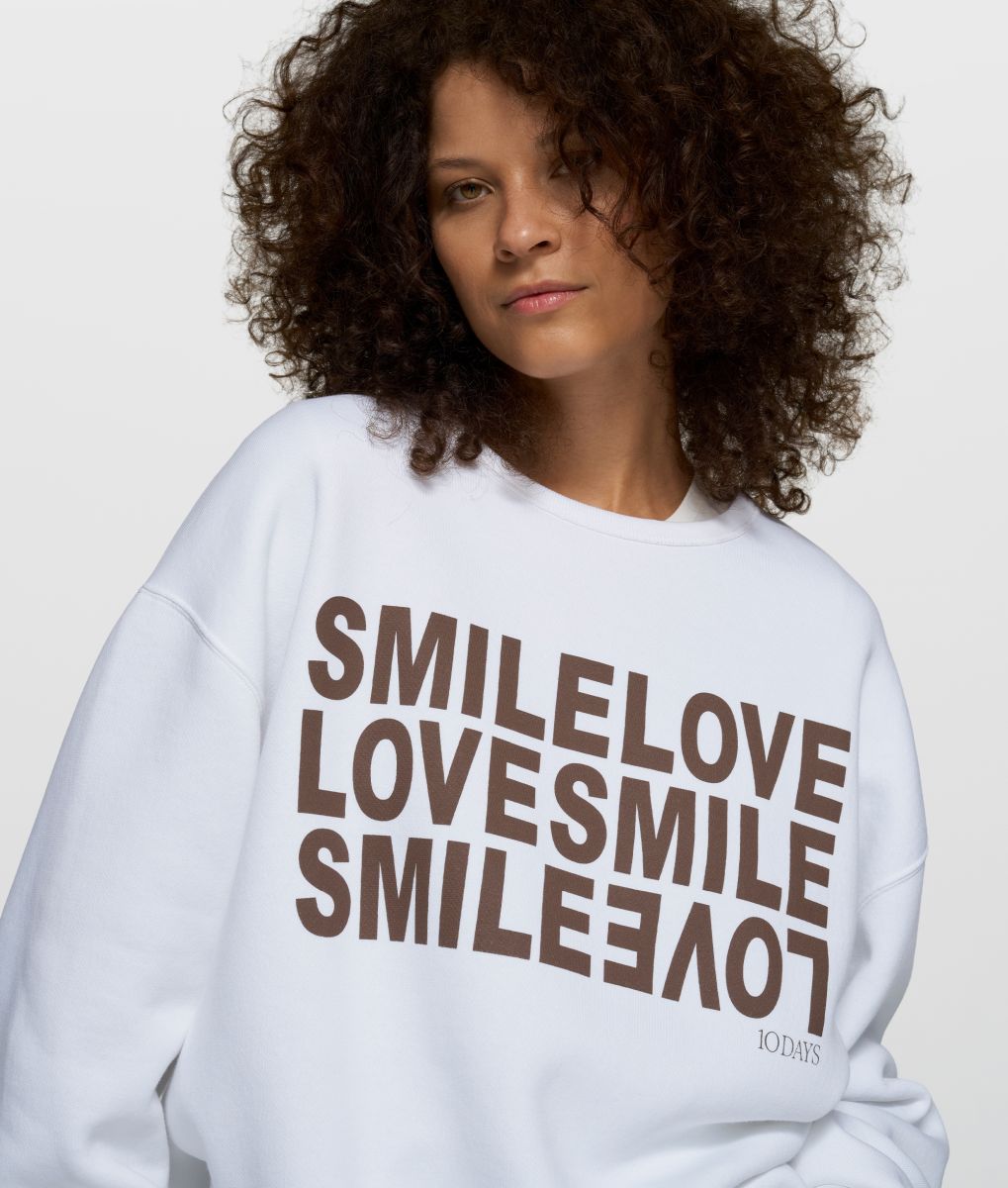 10DAYS Statement Sweater Smile – Bild 2